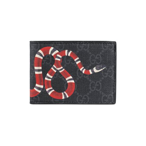 gucci belt black snake|gucci snake wallet men's.